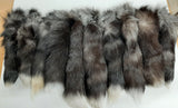 Silver Fox Tail, Set of 10