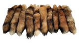 Red Fox Tails, Set of 10