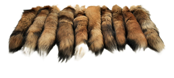 Red Fox Tails, Set of 10