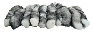 Indigo Fox Tails, Set of 10