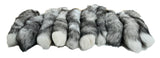Indigo Fox Tails, Set of 10