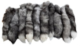 Indigo Fox Tails, Set of 10