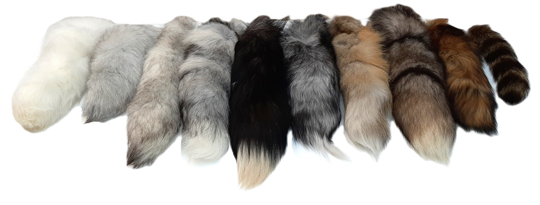 Snow White Fox Tail – Dakotaline Furs