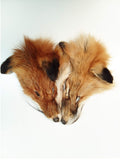 Red Fox Face Genuine Fur