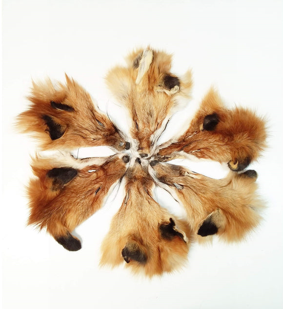 Fox fur scarf with Fox Face