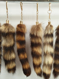 Raccoon Tail Keychain / Bag Charm