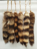 Raccoon Tail Keychain / Bag Charm