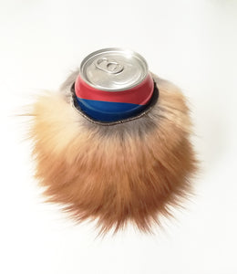 Can Holder - Red Fox Fur